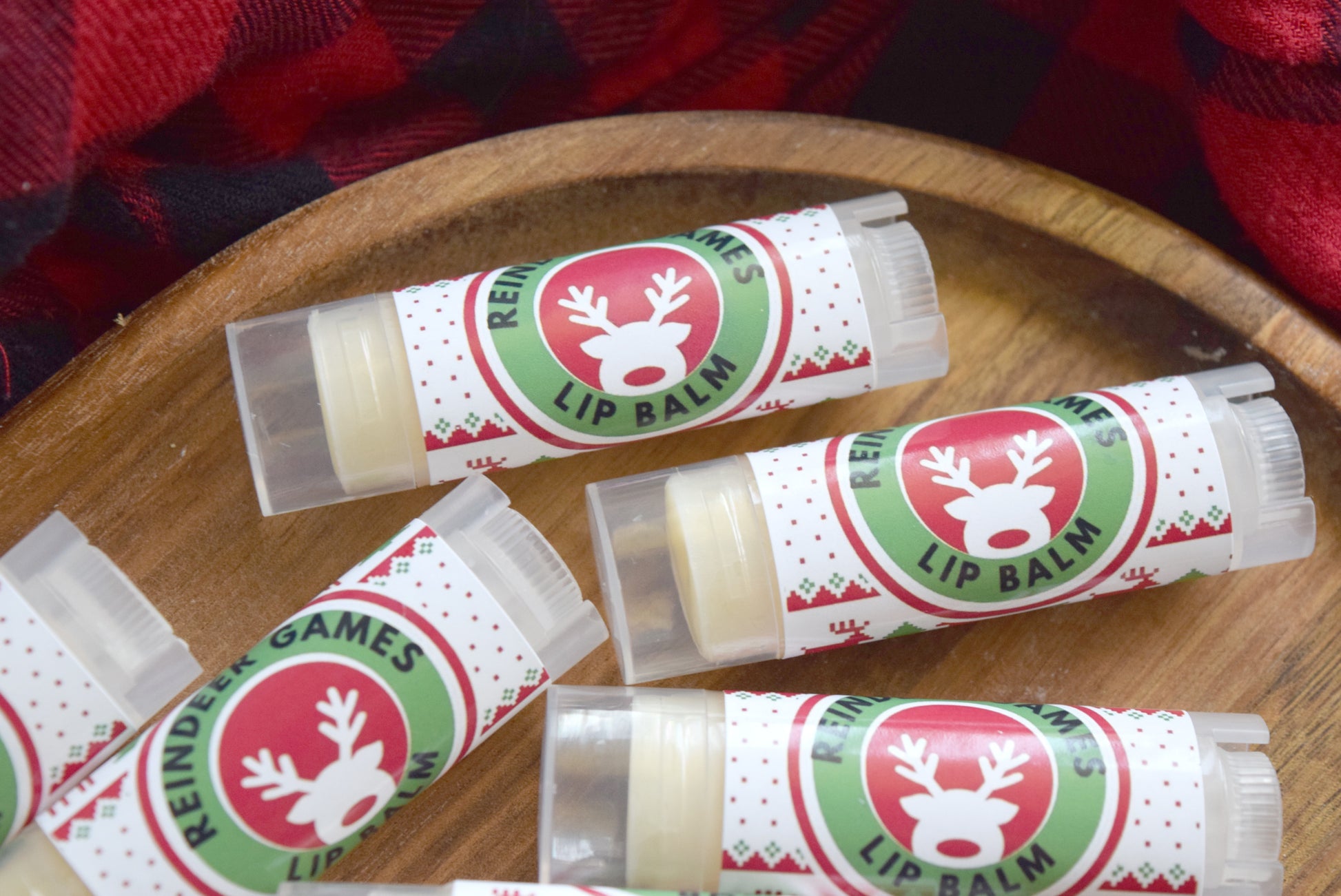 reindeer games christmas lip balm - wandering pines cottage