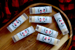 peppermint hot chocolate lip balm - wandering pines cottage
