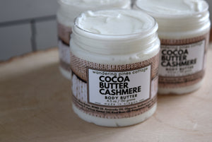 Real body butter cocoa butter cashmere - wandering pines cottage