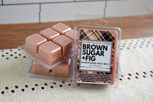 clamshell wax melt brown sugar and fig - wandering pines cottage