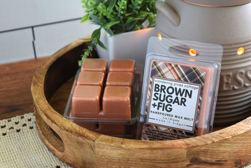 brown sugar and fig wax melt - wandering pines cottage