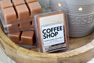 espresso coffee shop wax melt - wandering pines cottage