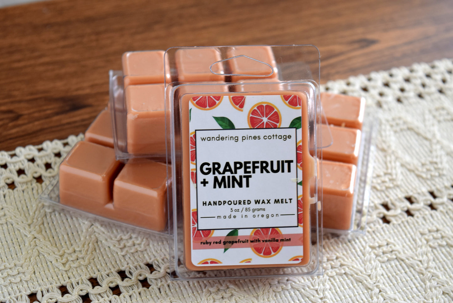 Grapefruit and Mint Wax Melt