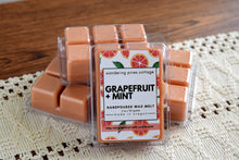 Load image into Gallery viewer, Grapefruit and Mint Wax Melt