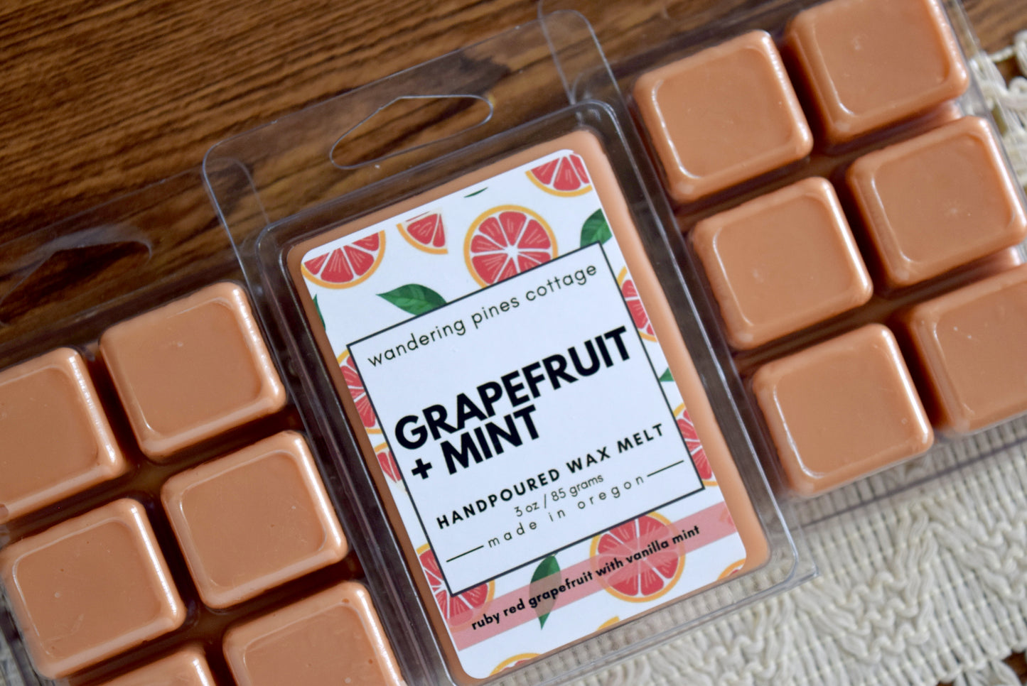 Grapefruit and Mint Wax Melt