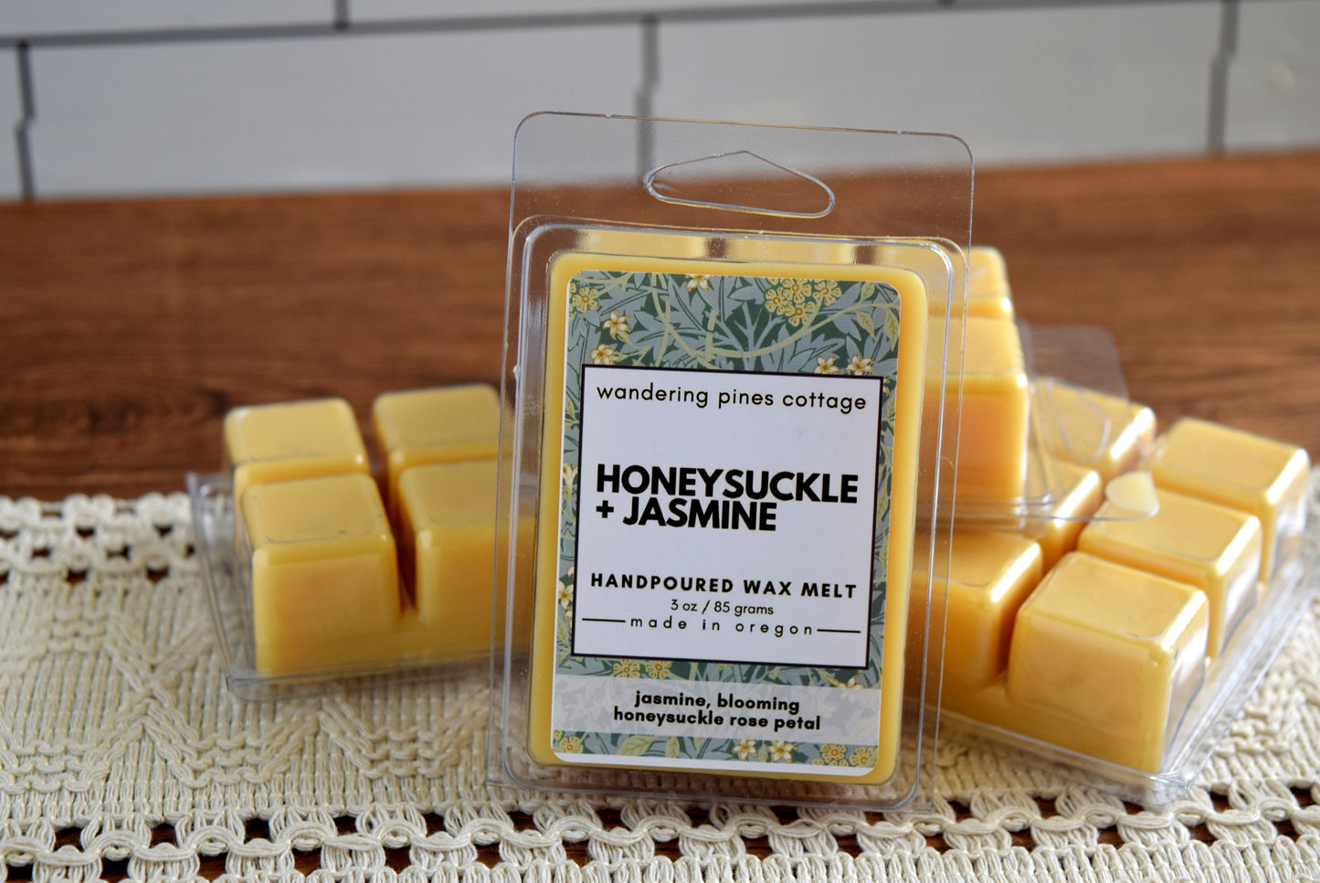 floral wax melt honeysuckle and jasmine