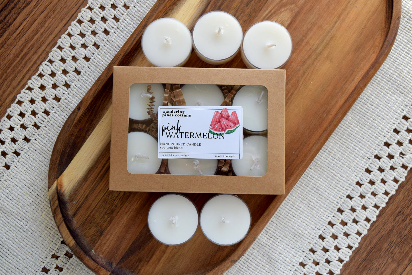Pink Watermelon Tealights