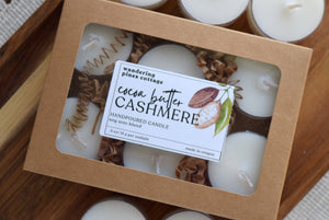 cocoa butter cashmere tealights - wandering pines cottage