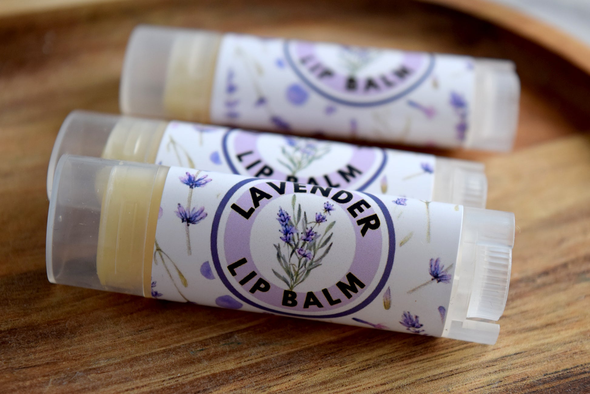Lavender lip balm - wandering pines cottage
