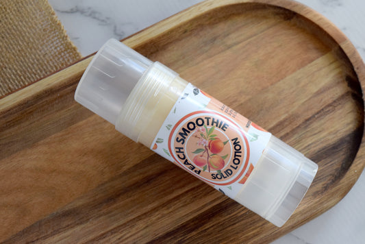 peach smoothie solid lotion bar - wandering pines cottage