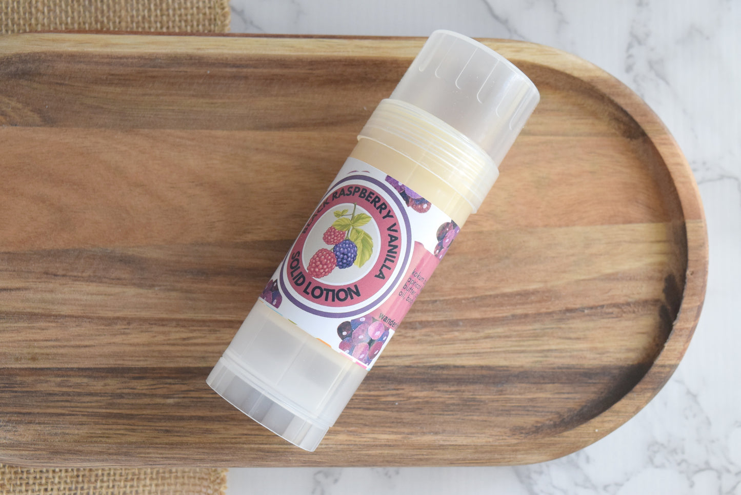 Black Raspberry Vanilla Solid Lotion Bar