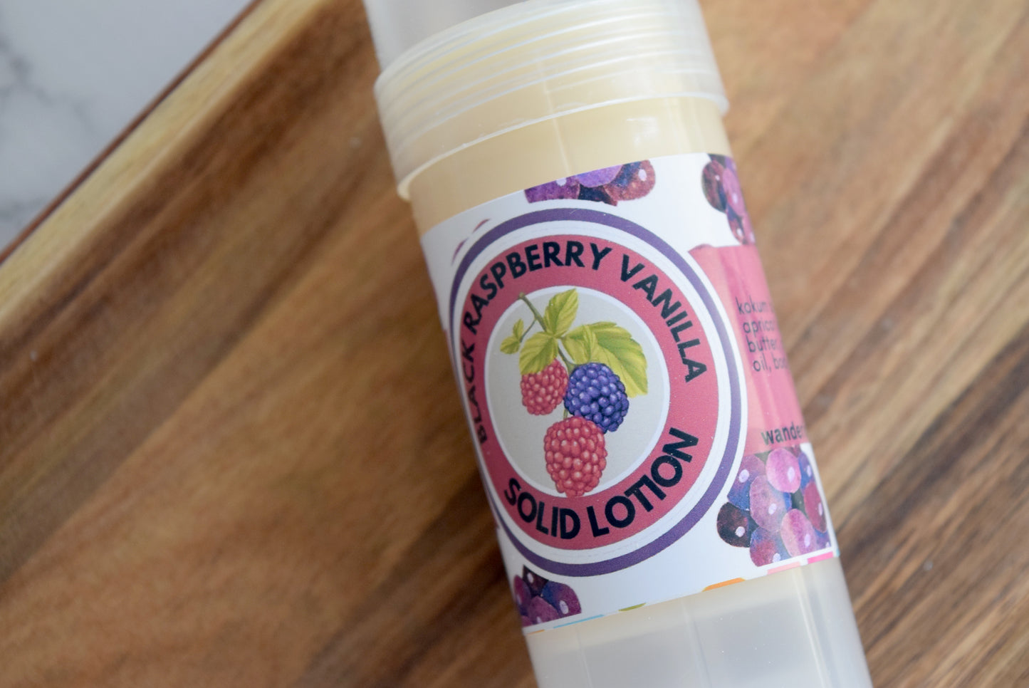 Black Raspberry Vanilla Solid Lotion Bar