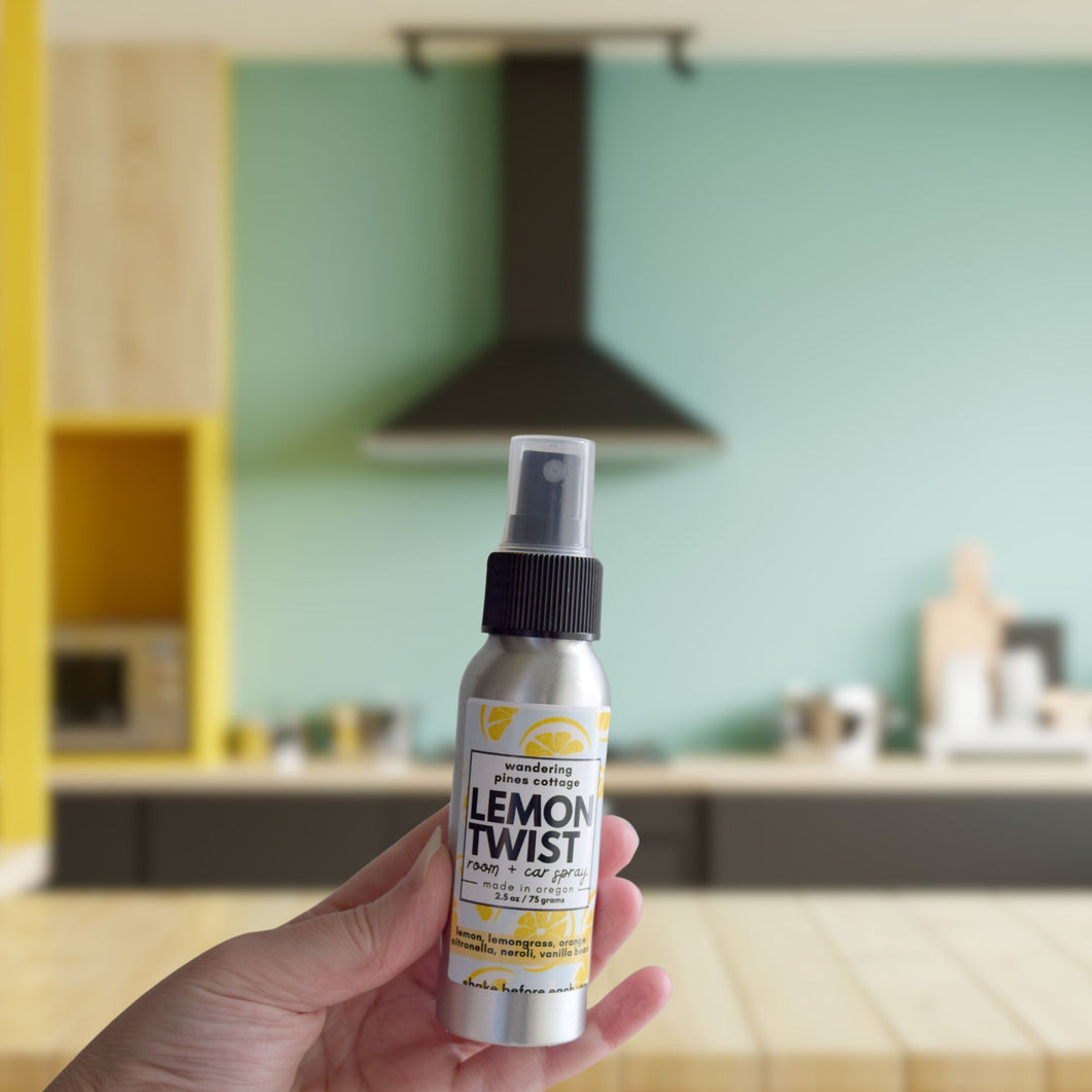 Lemon Twist Room and Car Spray - wandering pines cottage