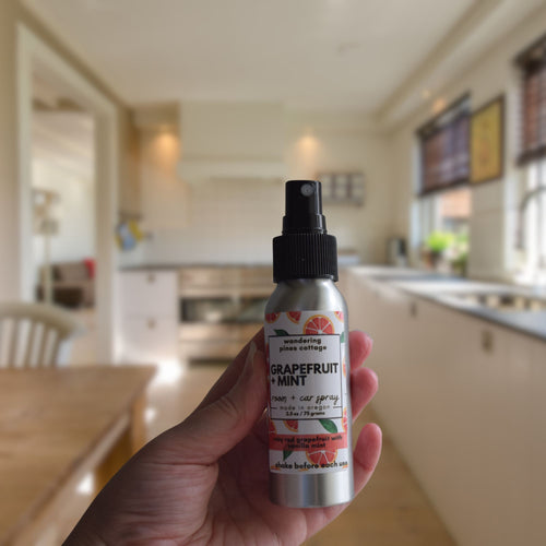 Grapefruit and mint Odor eliminating spray - wandering pines cottage