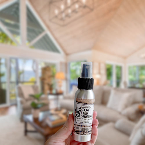 cocoa butter cashmere room and linen spray - wandering pines cottage