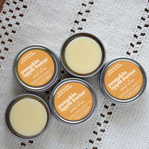 easy travel lotion pumpkin apple butter - wandering pines cottage