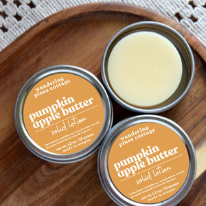 Pumpkin Apple Butter Solid Lotion Tin