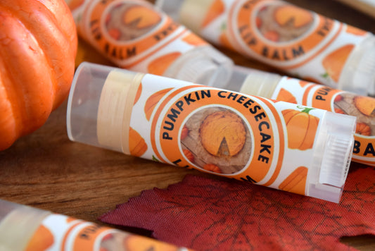 pumpkin cheesecake lip balm - wandering pines cottage