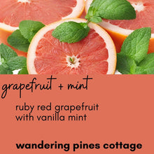 Load image into Gallery viewer, Grapefruit and Mint Wax Melt
