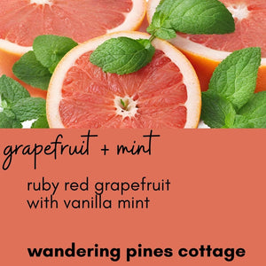 Grapefruit and Mint Wax Melt