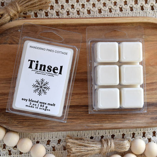 Tinsel wax melt - wandering pines cottage