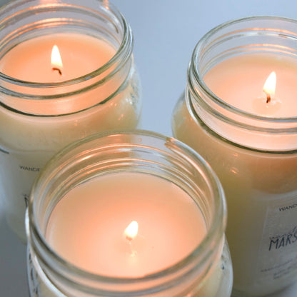 Vanilla Pumpkin Marshmallow Mason Jar Candle