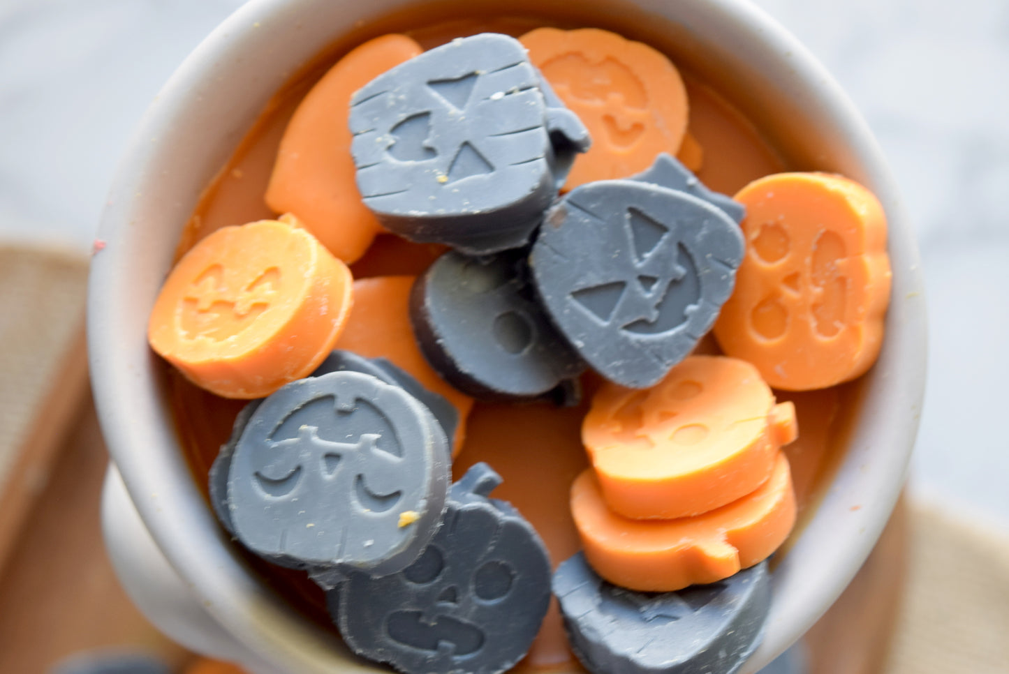Jack O Lantern Wax Melt Jar