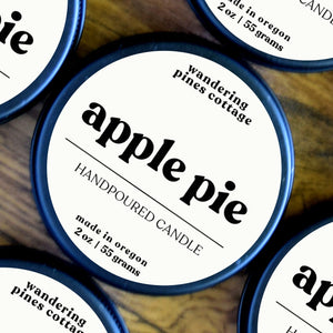 Apple Pie Travel Candle Tin