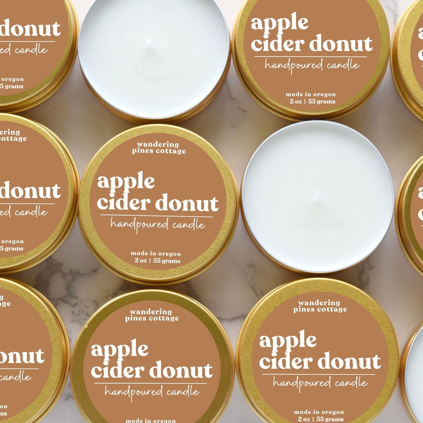 Apple Cider Donut Travel Candle Tin