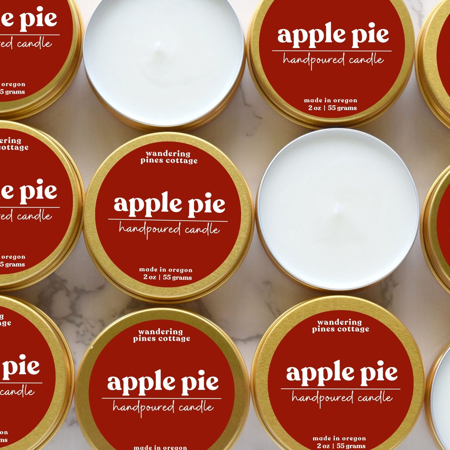 Apple Pie Travel Candle Tin
