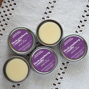 Black Raspberry Vanilla lotion bar Tin