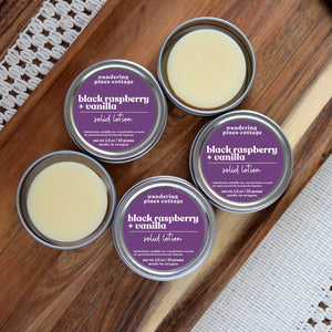 Black Raspberry Vanilla lotion bar Tin