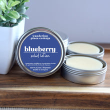 Load image into Gallery viewer, Blueberry Solid Lotion in a Tin