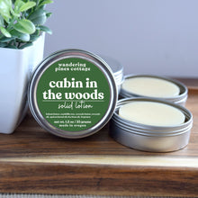 Load image into Gallery viewer, Cabin in the Wood Solid Lotion Tin