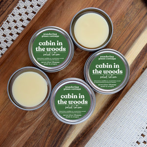 Cabin in the Wood Solid Lotion Tin