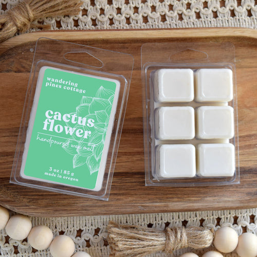 cactus flower wax melts  - wandering pines cottage