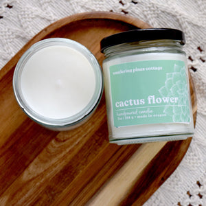 Cactus Flower Candle