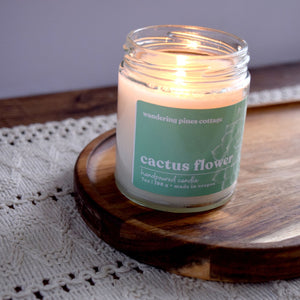 Cactus Flower Candle