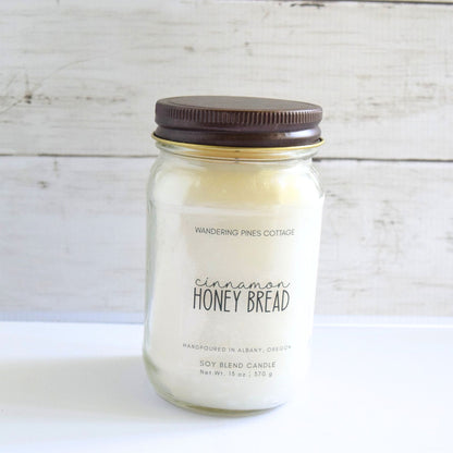 Cinnamon Honey Bread Mason Jar Candle