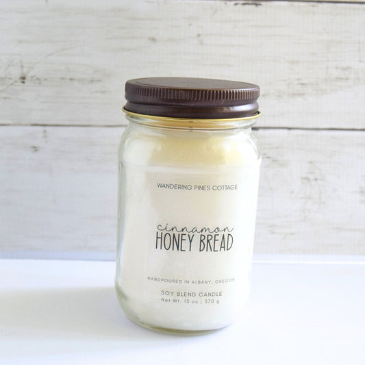 Cinnamon Honey Bread Mason Jar Candle