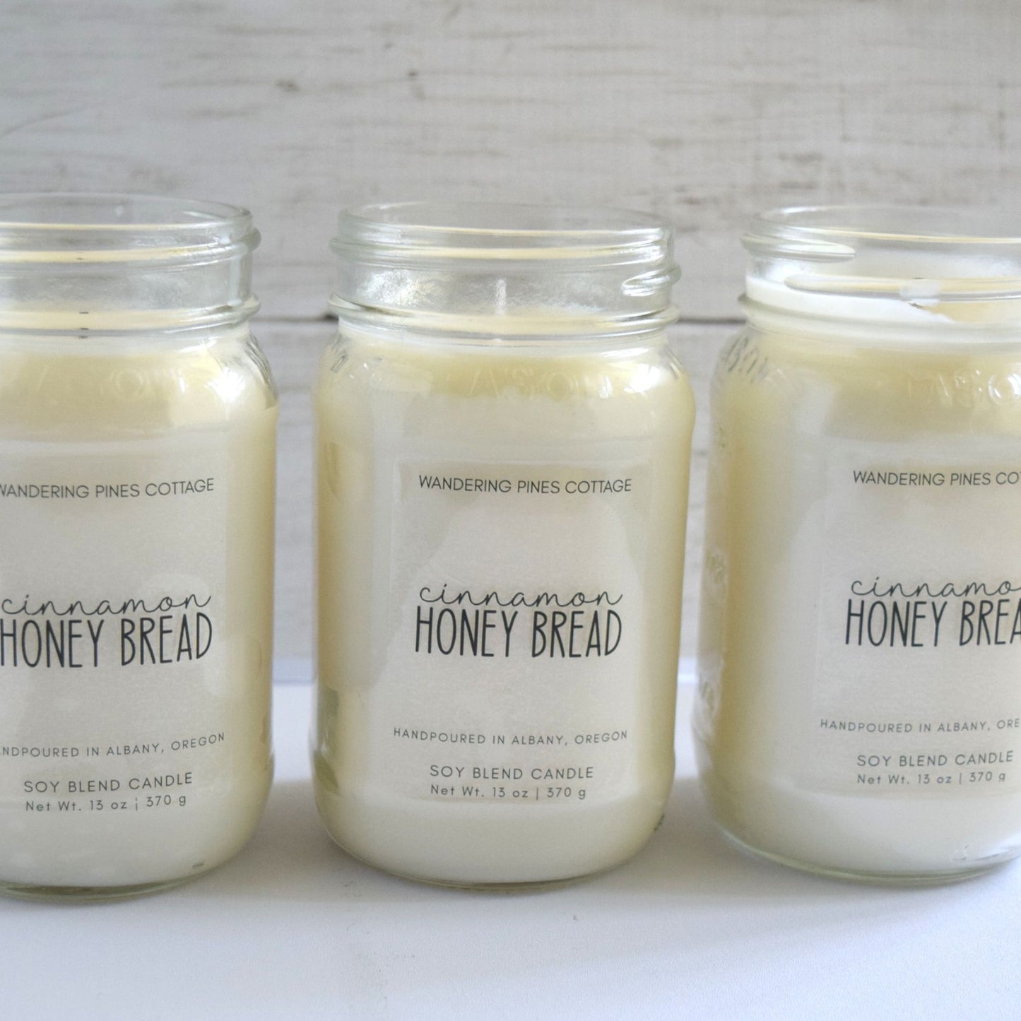 Cinnamon Honey Bread Mason Jar Candle