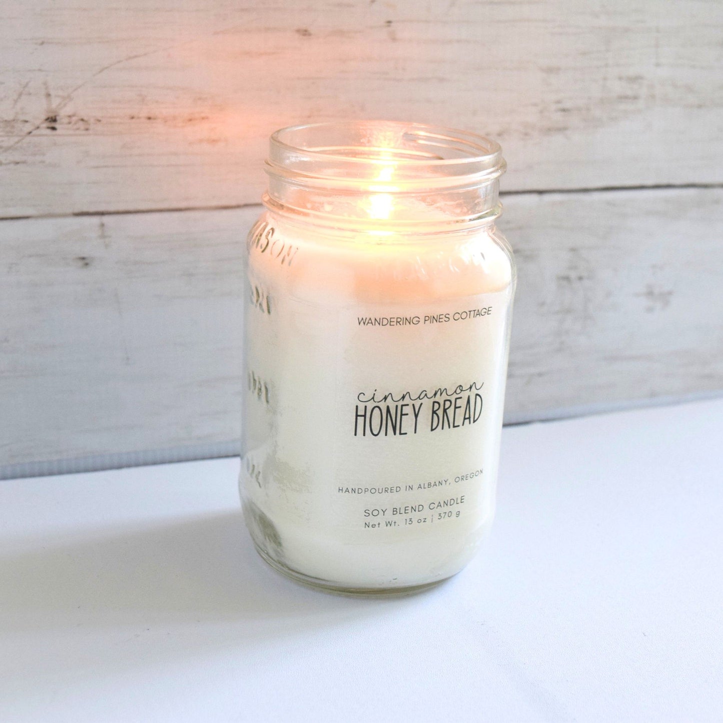 Cinnamon Honey Bread Mason Jar Candle