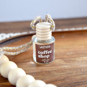 Coffee Shop Hanging Car Diffuser