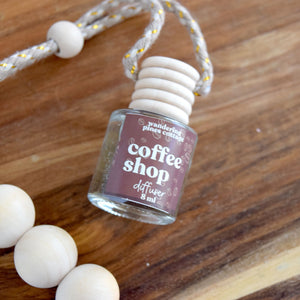 Coffee Shop Hanging Car Diffuser