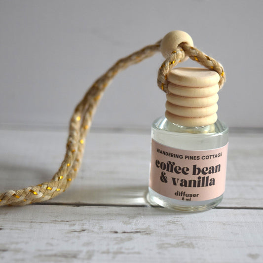 coffee bean and vanilla diffuser - wandering  pines cottage
