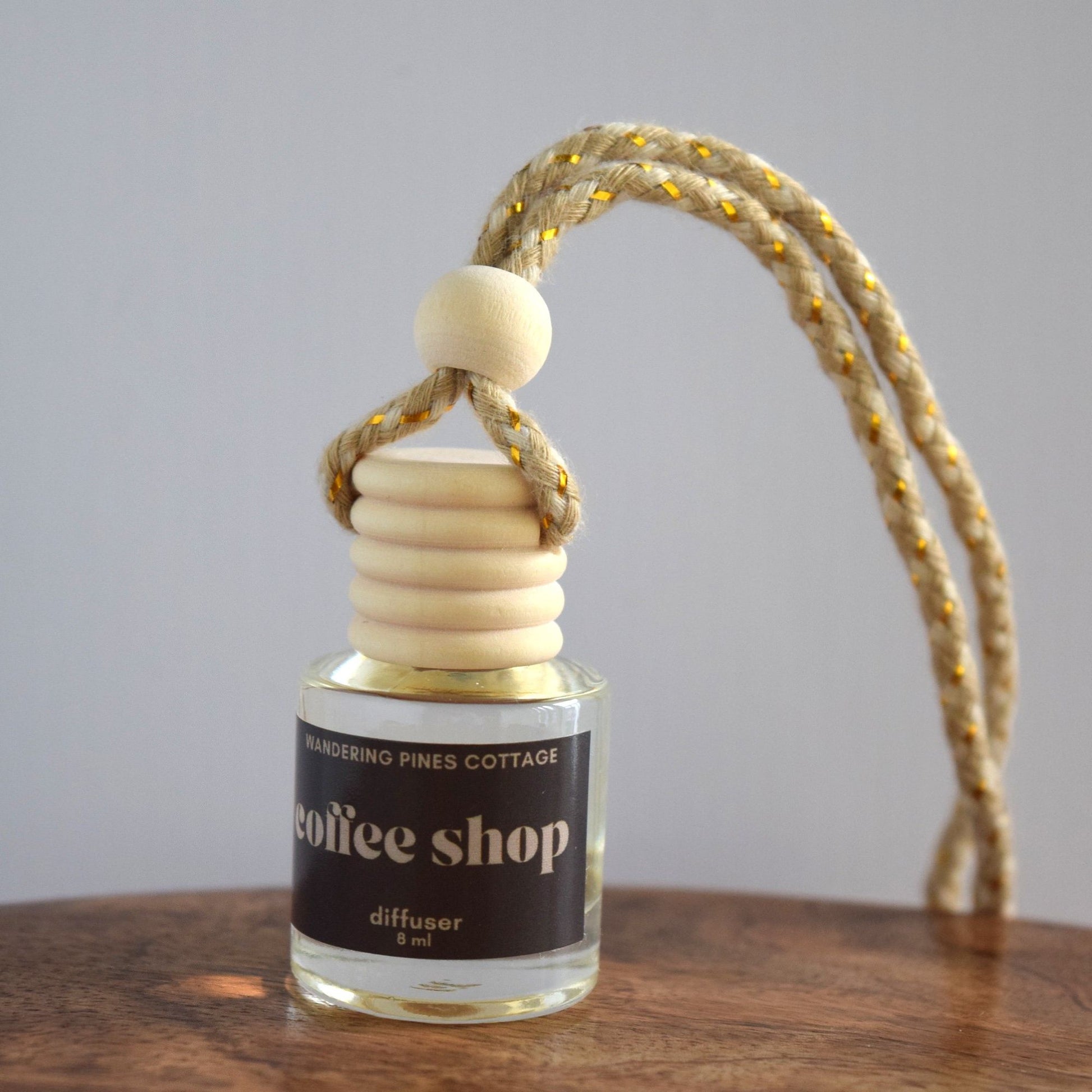 coffee shop hanging diffuser - wandering pines cottage