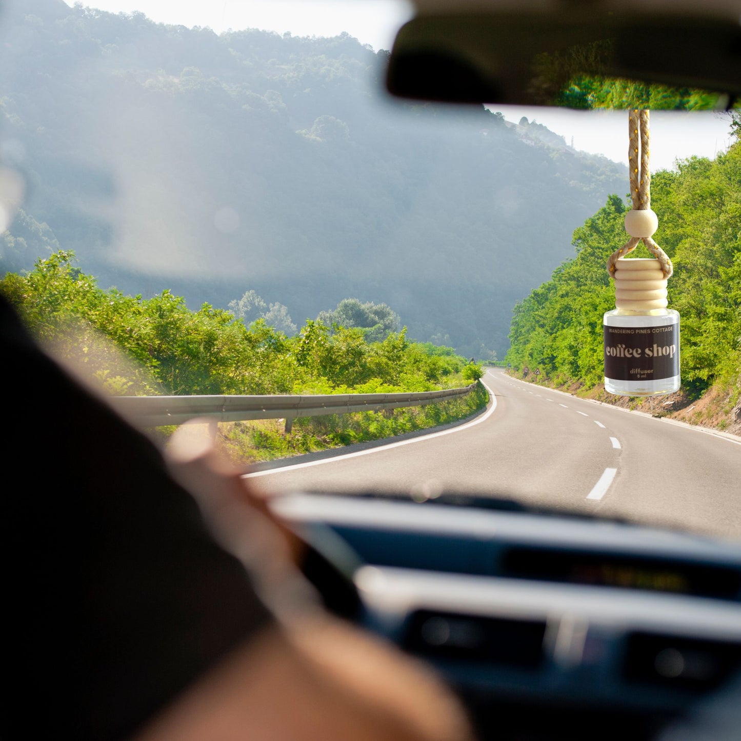 Coffee Shop Hanging Car Diffuser