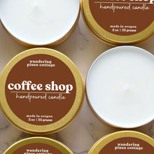 Load image into Gallery viewer, Coffee Shop Travel Candle Tin