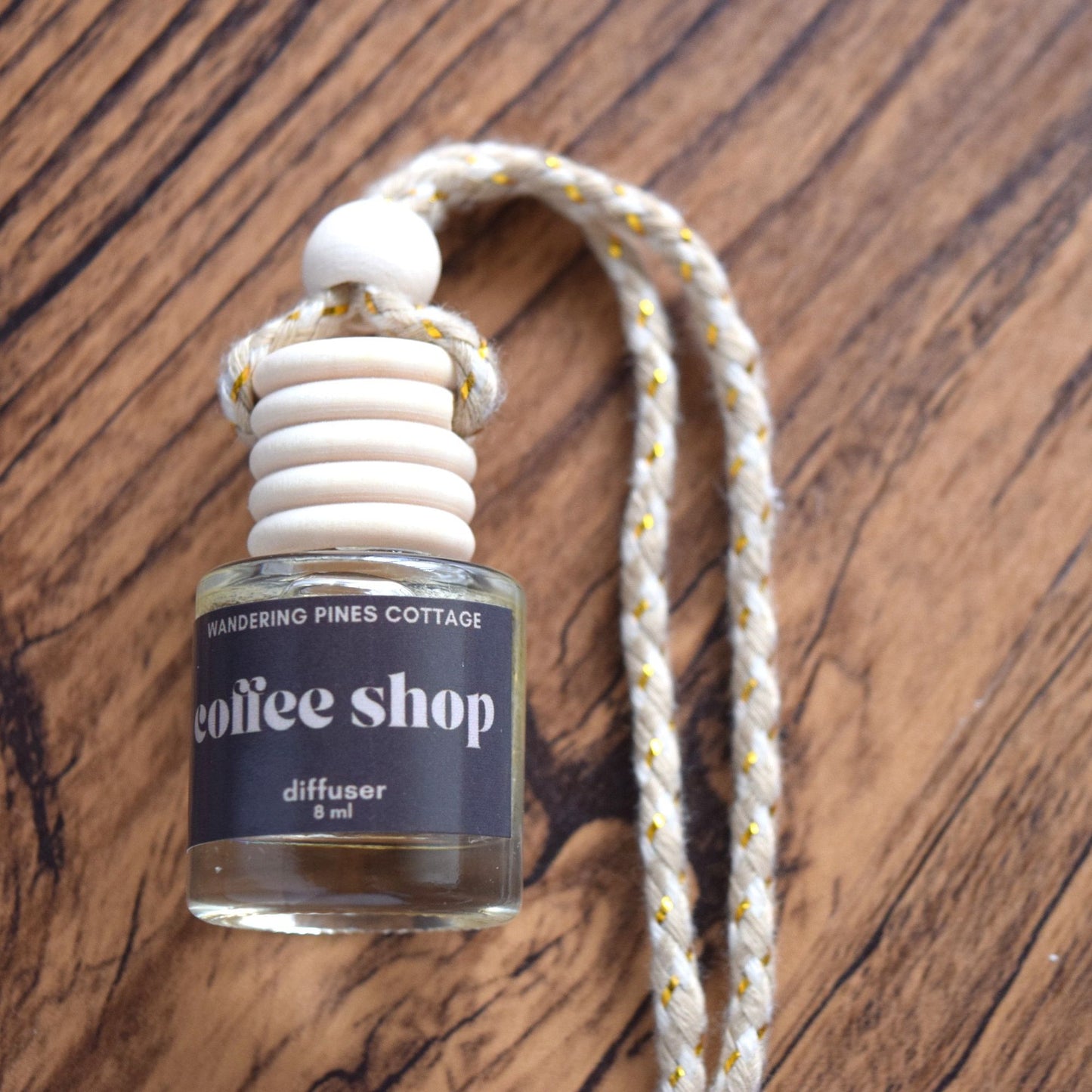 Coffee Shop Hanging Car Diffuser