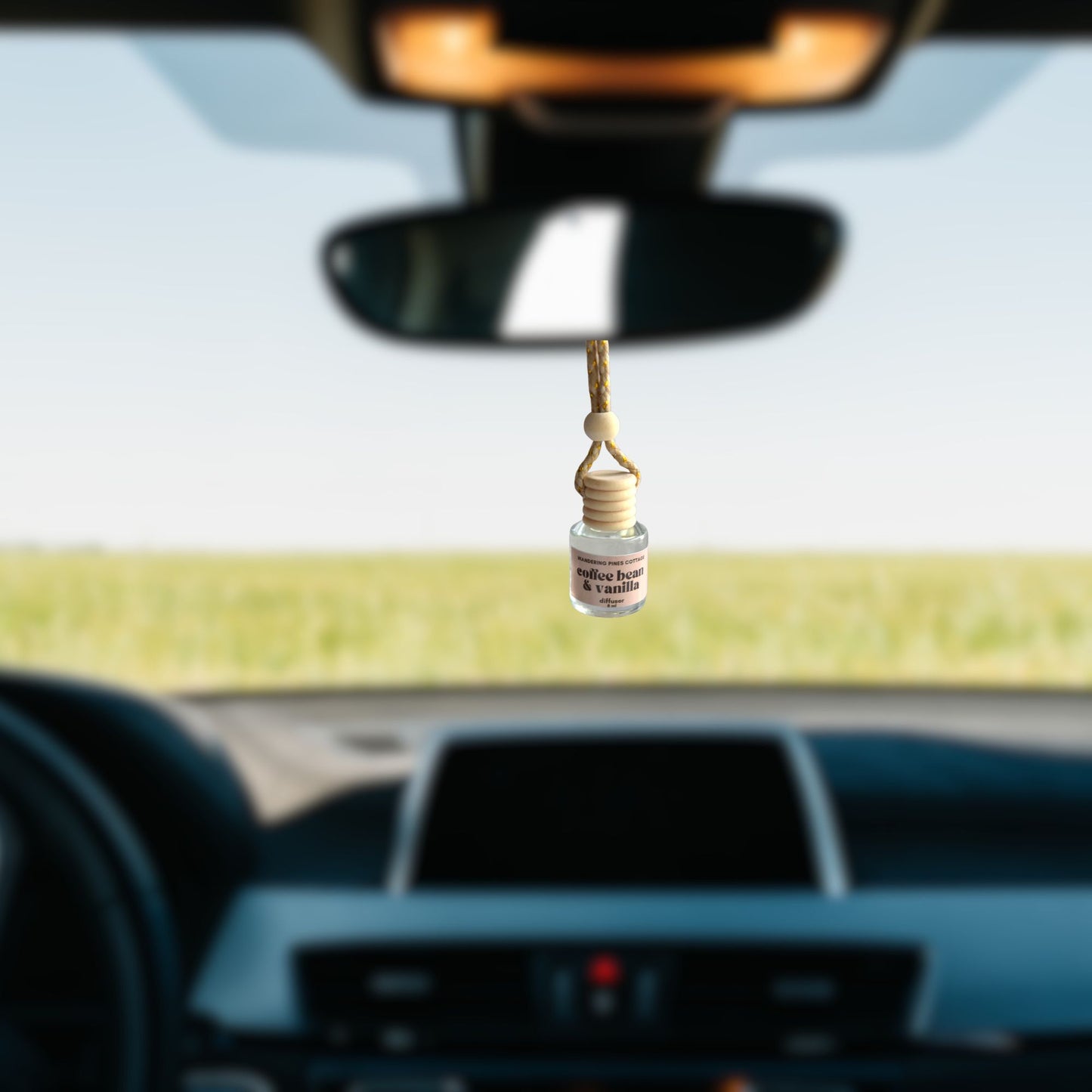 Coffee Bean and Vanilla Hanging Car Diffuser